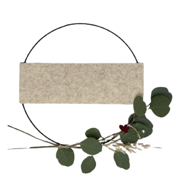 Metallring und Filzstreifen