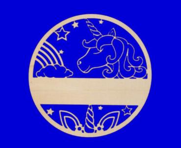 Namensschild Einhorn