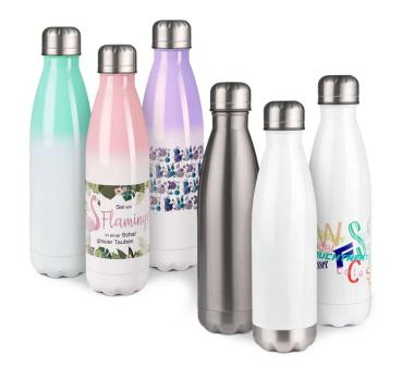 Sublistar® Edelstahl-Thermoflasche verschiedene Farben