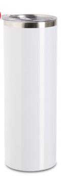 Tumbler metallic white
