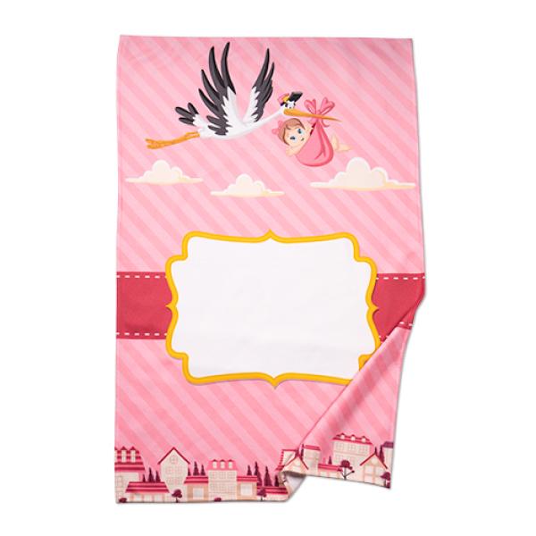 Baby Decke, blau oder rosa
